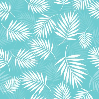 Vektör Palmiye yaprağı pürüzsüz desen çizimi