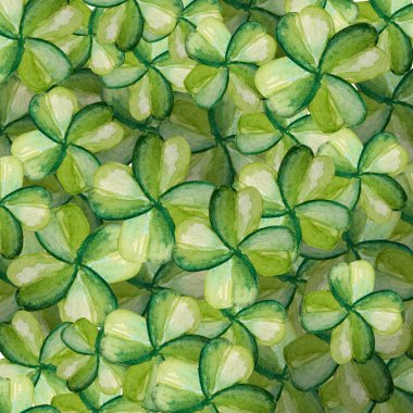 Yonca arkaplan resimlerinin suluboya resmi