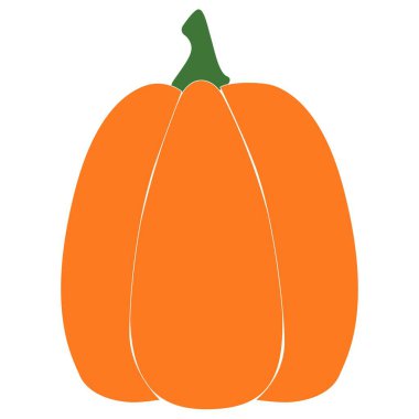 Balkabağının Düz Vektör İllüstrasyonu