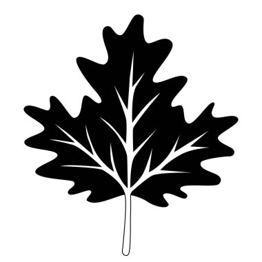 Ağaç Yaprağının Düz Vektör İllüstrasyonu
