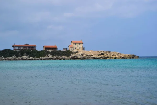 Hermosa Costa Del Mar Chipre Paisaje Verano — Foto de Stock