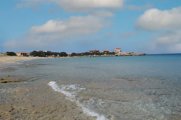 Hermosa Costa Del Mar Chipre Paisaje Verano — Foto de Stock