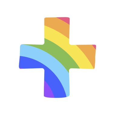 Gökkuşağı artı siluet tabelaları