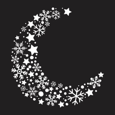  Kış Tanesi Dekorasyon Vektörü Sanat Çizimi