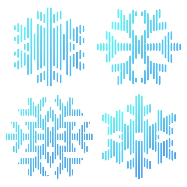 Форма Лінії Снігу Символ Векторні Ілюстрації — стоковий вектор