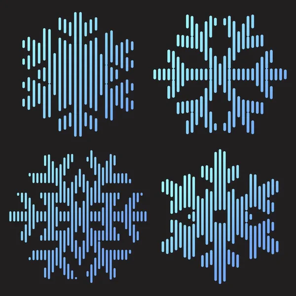 Символ Снежной Линии Формы Векторная Иллюстрация — стоковый вектор