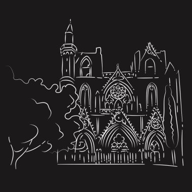 St. Nicolas Katedrali 'nin satır sanatı, Famagusta, Kıbrıs