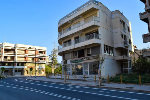 Hoteles Casas Abandonadas Varosha Famagusta Chipre —  Fotos de Stock