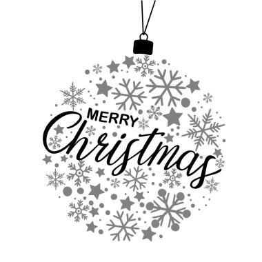 Mutlu Noeller, kar taneleri. Vektör sanatı illüstrasyonu.