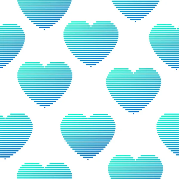 Coeur Moderne Motif Sans Couture Illustration Fond — Image vectorielle