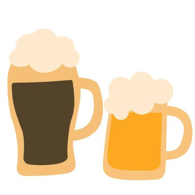 Köpük ikonlu bira kupası, taslak biçimi