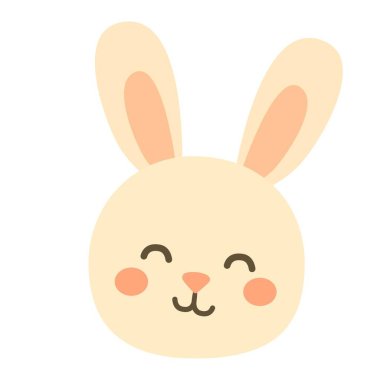 happy easter rabbit cartoon vector illustration graphic design