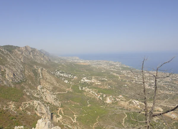 stock image View from Hilarion Castle in Kyrenia