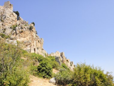 Hilarion Kalesi Girne içinde. Kuzey Kıbrıs Türk Cumhuriyeti