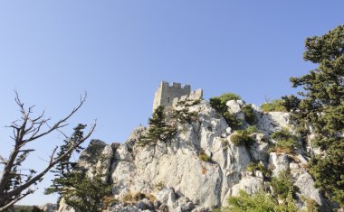 Hilarion Kalesi Girne içinde. Kuzey Kıbrıs Türk Cumhuriyeti