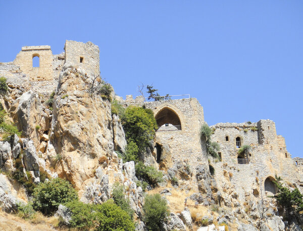 Hilarion Castle in Kyrenia. Northern Cyprus
