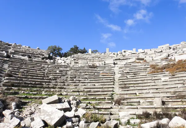 Termessos amfitiyatro Türkiye'de — Stok fotoğraf