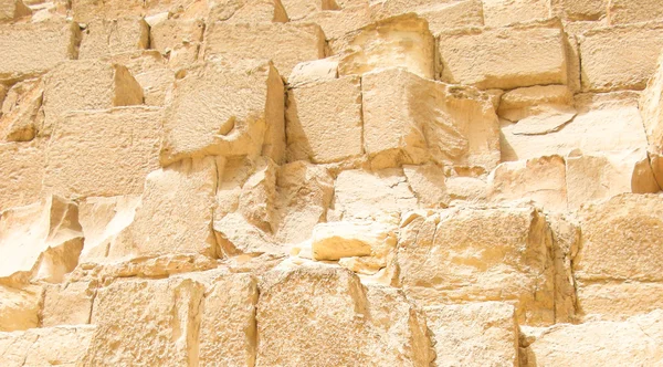 吉萨金字塔的石头 — 图库照片