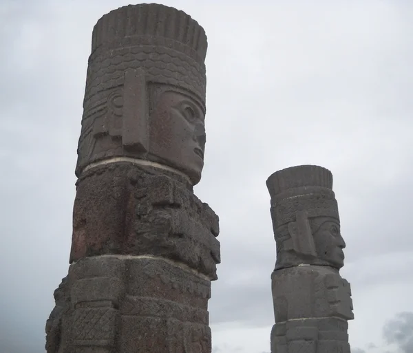 Pirâmides de Tula de Allende Atlantis no México — Fotografia de Stock