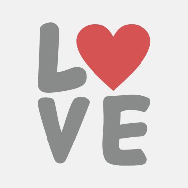 Simge aşkı. Sevgililer Günü kutlamaları. Simgeler düz stil. Parmak izleri, posterler, logo, parti dekorasyonu, tebrik kartı vs..