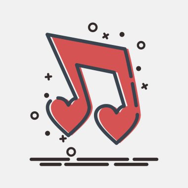 Simge aşk şarkısı. Sevgililer Günü kutlamaları. MBE tarzında simgeler. Parmak izleri, posterler, logo, parti dekorasyonu, tebrik kartı vs..