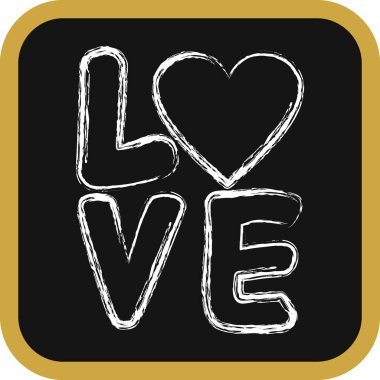 Simge aşkı. Sevgililer Günü kutlamaları. Tebeşir şeklinde simgeler. Parmak izleri, posterler, logo, parti dekorasyonu, tebrik kartı vs..