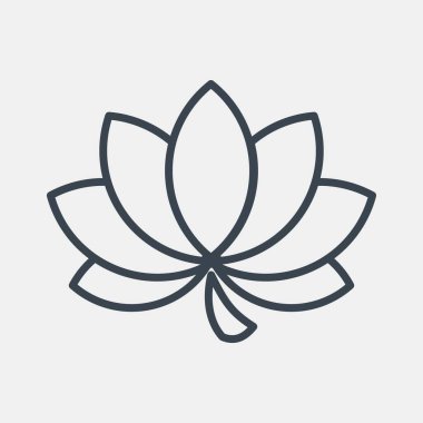 İkon nilüfer. Çin Yeni Yıl kutlamaları. Satır biçiminde simgeler. Parmak izleri, posterler, logo, parti dekorasyonu, tebrik kartı vs..