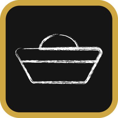 İkon Çin altını. Çin Yeni Yıl kutlamaları. Tebeşir şeklinde simgeler. Parmak izleri, posterler, logo, parti dekorasyonu, tebrik kartı vs..