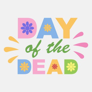 Ölülerin ikon günü. Ölülerin kutlama günü. Simgeler düz stil. Parmak izi, poster, logo, parti dekorasyonu, tebrik kartı vs. için iyi. 1