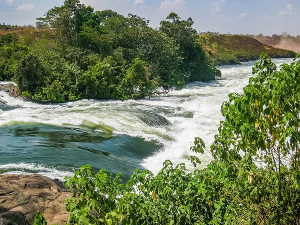 Vista de los rápidos del río Victoria Nile. Jinja, Uganda . — Foto de Stock