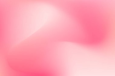Yumuşak pembe eğimli akış arkaplanı. Pastel pembe, pürüzsüz, zarif örgü arkaplan. Vektör minimum ağ dalgası. Nazik gül arkaplanı. Kadınsı narin bulanık fuşya dalgalı tasarımı. Vektör illüstrasyonu