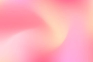 Yumuşak pembe eğimli akış arkaplanı. Pastel pembe, pürüzsüz, zarif örgü arkaplan. Vektör minimum ağ dalgası. Nazik gül arkaplanı. Kadınsı narin bulanık fuşya dalgalı şekil. Vektör illüstrasyonu
