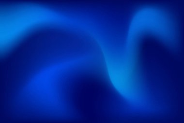 Koyu mavi eğimli akış arkaplanı. Kraliyet mavisi pürüzsüz zarif ağ arkaplanı. Vektör minimum ağ dalgası. Nazik arkaplan. Pankart, web sitesi ve sunumlar için ince, dalgalı bir şekil. Vektör