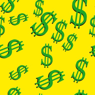 Dolar işareti sorunsuz illüstrasyon vektör