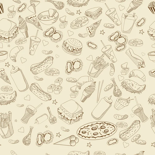 Fast food kitap tasarım vektör resim boyama