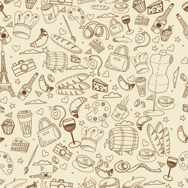 Paris hat sanat tasarlamak vektör