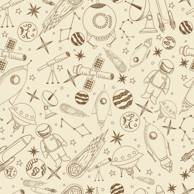 Uzay sorunsuz vektör çizim