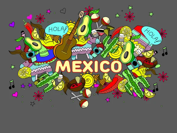 México vector ilustración — Vector de stock