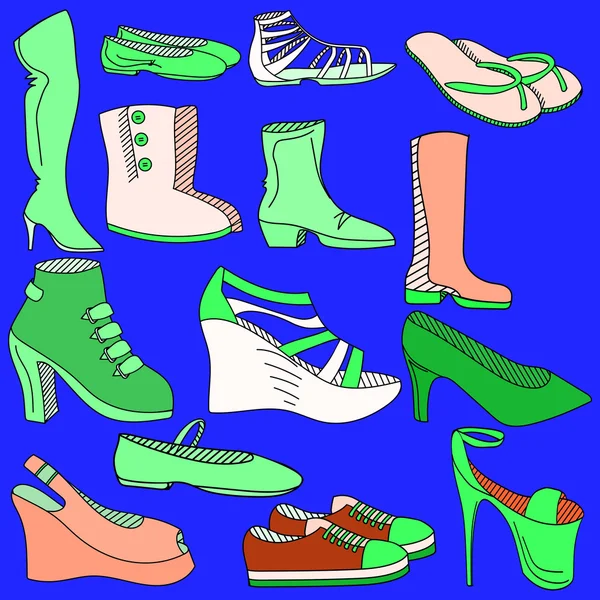 Zapatos Vector Ilustración — Archivo Imágenes Vectoriales