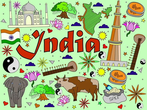 India vector illustration — Stock Vector