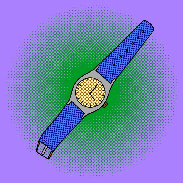 手表波普艺术矢量图 — 图库矢量图片