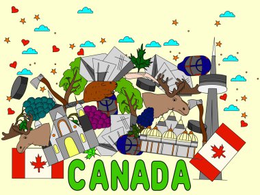 Kanada vektör çizim