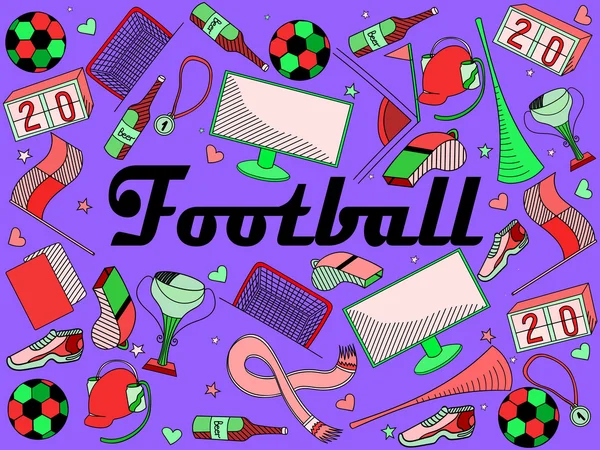Illustration vectorielle football — Image vectorielle