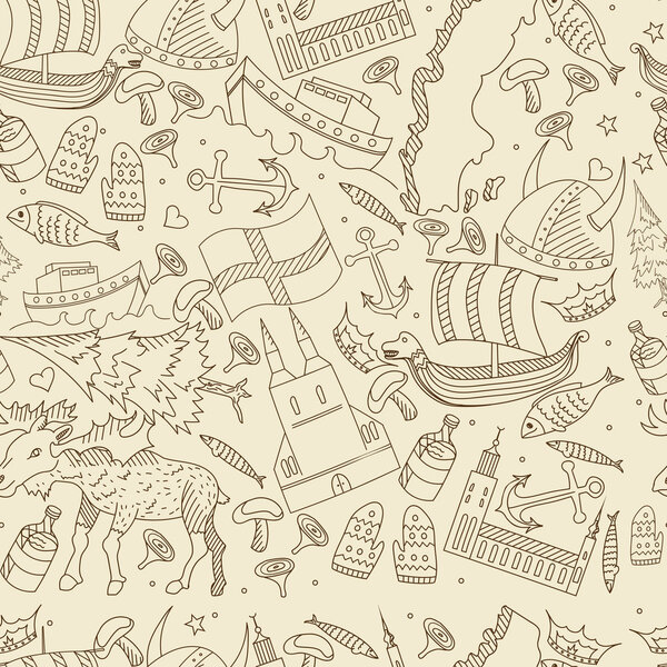 Шведская ретро-векторная иллюстрация
