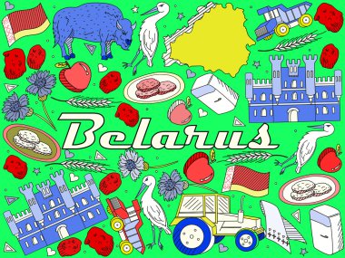 Beyaz Rusya vektör çizim