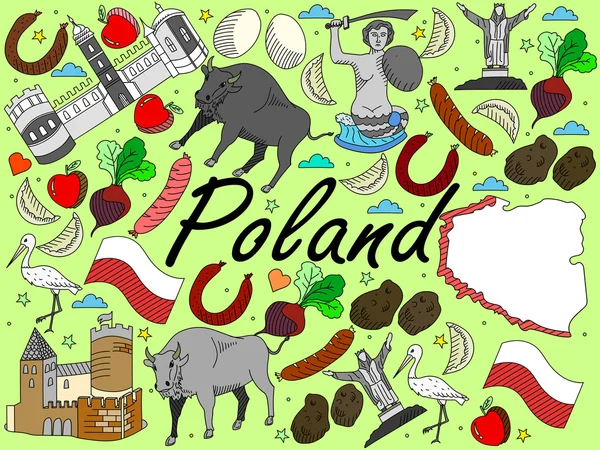 Ilustracja wektorowa Polska — Wektor stockowy