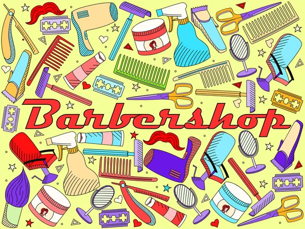 Barbershop vector illustration — Stock Vector