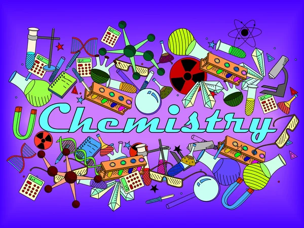 Illustration vectorielle de chimie — Image vectorielle
