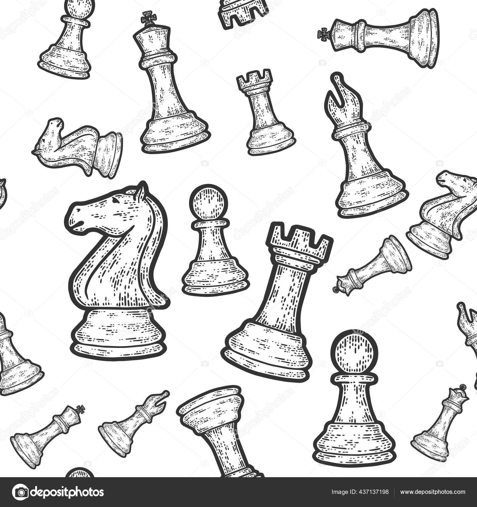 Эскизы шахматных фигур
