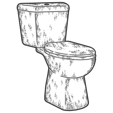 Sifonu çek. Çizim tahtası taklidi. Siyah ve beyaz.